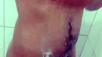 explosive day 3 masturbation naked brazilian strokes monster cock bathroom!!