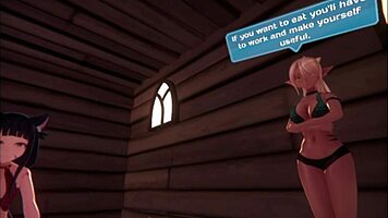 monster elf girl teases with epic titsjob in blue sky chapter