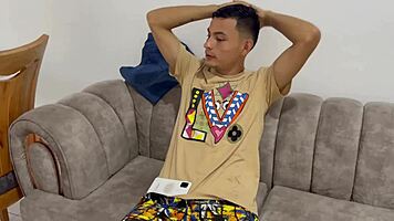 while roommate cleans house i get pounded hard by her sexy latina friend