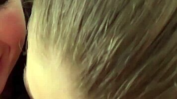 double blowjob blonde brunette teens rimjob sloppy cum swap milf pov threesome turns filthy