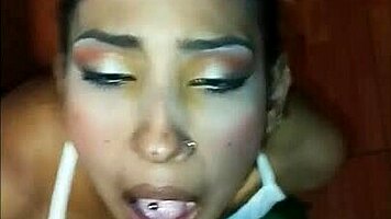 rossy tries on sexy lingerie before wild ebony action unfolds