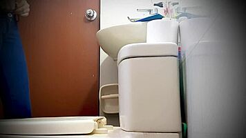 Nurse miranda unleashes intimate outdoor pee stream on hidden home cam