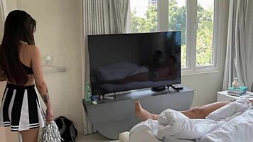 Young College Girl Tries Anal for First Time Ending in Creampie Mess