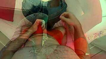 dry humping turns wet creamy in tight jeans doggystyle