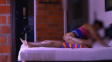 cheating guy and cute student sneak creampie quickie at holiday party