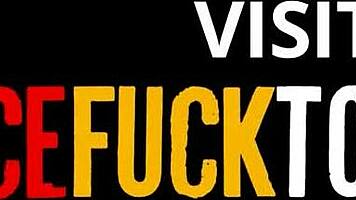 Skinny amateur Latina chokes on rough American face fuck