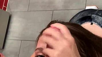 Laney Grey Pretty Petite PAWG College Babe Sucks Huge Cock Swallows Every Drop Cum