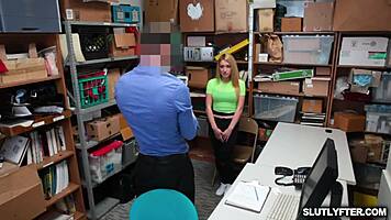 alexa raye blows and fucks hard in shop for jizz freedom