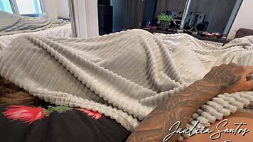 pretty portuguese teen sucks cock and swallows hot cum pov