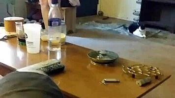 Heart-Racing Voyeur of Cute Blonde 18+ Lotioning Her Sexy Body