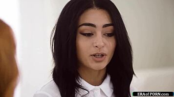 oh no, this virgin student almost gets caught mid fuck session
