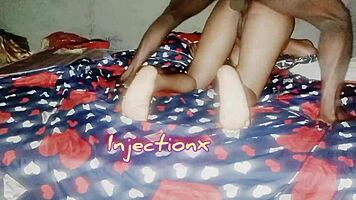 her pretty black hairy pussy seduced me into hot hardcore pounding creampie