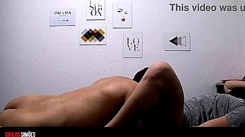 muscular friend pounds my wet pussy with his huge endowed cock