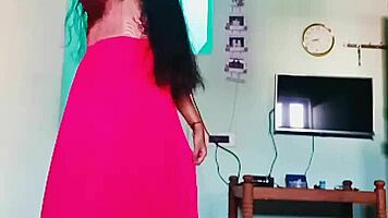 What if this tamil college girl rips clothes for a steamy striptease reveal?