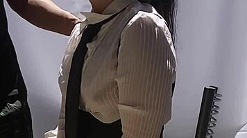 Oh god, she loves sucking that hard cock after the blindfold surprise, craving every deep thrust!