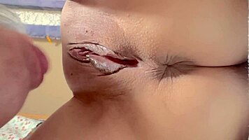 Hey check this amateur pink shaved pussy 297 days post virginity fun homemade closeup