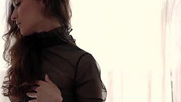 Sofi Ka poses petite natural tits