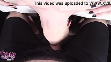 Seth Brogan pounds wet pussy in lingerie deepthroat doggystyle creampie 😍