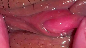 Amateur asian wife licks shaved wet pussy closeup post virginity loss