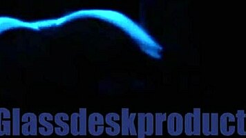 Scarlett Johnson glows under blacklight in mysterious solo tease