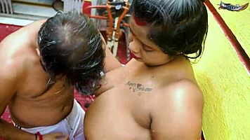 desi bhabhi mami rides milkman cock in hardcore home fuckfest