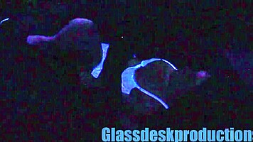 Scarlett Johnson glows under blacklight in mysterious solo tease