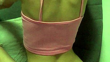 Grabbing Petite Candie Cross's Tiny Hips for Deep Doggy Pounding POV