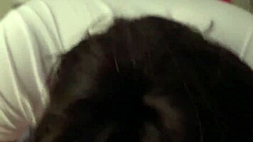 Big Booty Schoolgirl Slut Rides Hard and Takes Massive Ass Cumshot