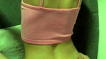 Grabbing Petite Candie Cross's Tiny Hips for Deep Doggy Pounding POV