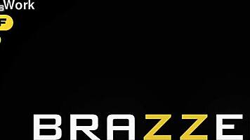 Horny maid queenie sateen worships voyeur's throbbing cock intimately