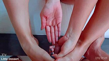 Oil Massage Turns into Creamy Footjob Creampie Finish