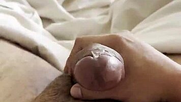 Hey swallow every drop of my thick milk after this handjob explosion!