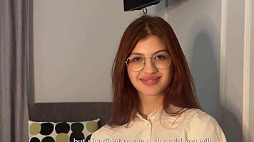 Hot college student bent over for doggystyle cum in mouth pounding