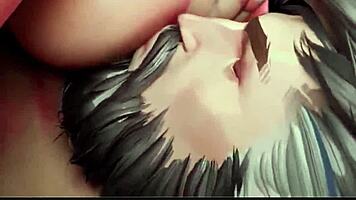 Magik's tight pussy hammered, paizuri tits and lili's deepthroat compilation