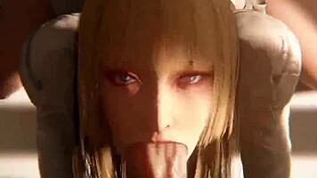 Magik's tight pussy hammered, paizuri tits and lili's deepthroat compilation