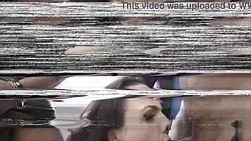 Kristy black endures 6on1 double anal gangbang with wild gapes and swallows