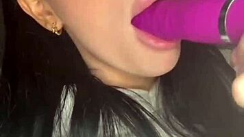 British coed squirts hard fingering her shaved pussy on webcam