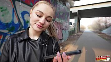 Hey shy tiny Dasha, ready for your first deep fuck in this scout casting?