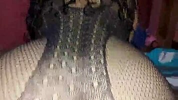 Neighbor's hubby creampies my lingerie-clad curvy pussy