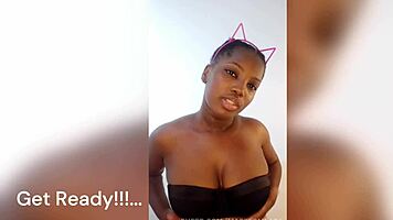 Wanna hear this naughty ebony slut's dirty CEI commands up close?