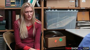 teen bails her hot milf friend from shoplifting jail