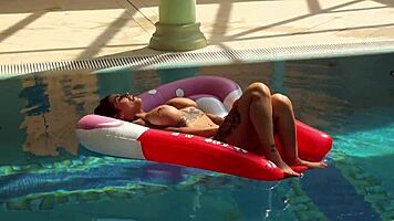 god heidi's juicy milf ass and big tits tease me poolside non-stop