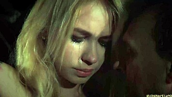 ball gagged big tits 18+ slave bound and ass fucked hard