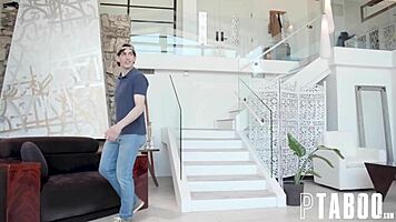 Stepmom's big tits bounce as I breed her pregnant pussy!