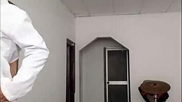 Dirty hospital nurse turns office into hardcore fuck den with patient