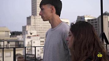 casting turns wild as muscular guy fucks squirting teen hard