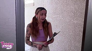 Nina Nova's Pierced Tits and Ass Bend for Creampie Project Grade