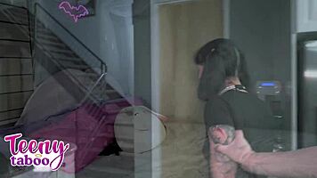 Tattooed aurora anarchy disciplined with intense bent over creampie