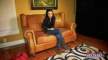 skinny blonde olyssia pounded deep in wet twat and asshole