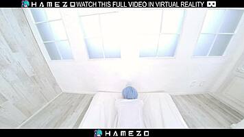 Beautiful japanese yume hanaoka sucks cock before hot vr fucking